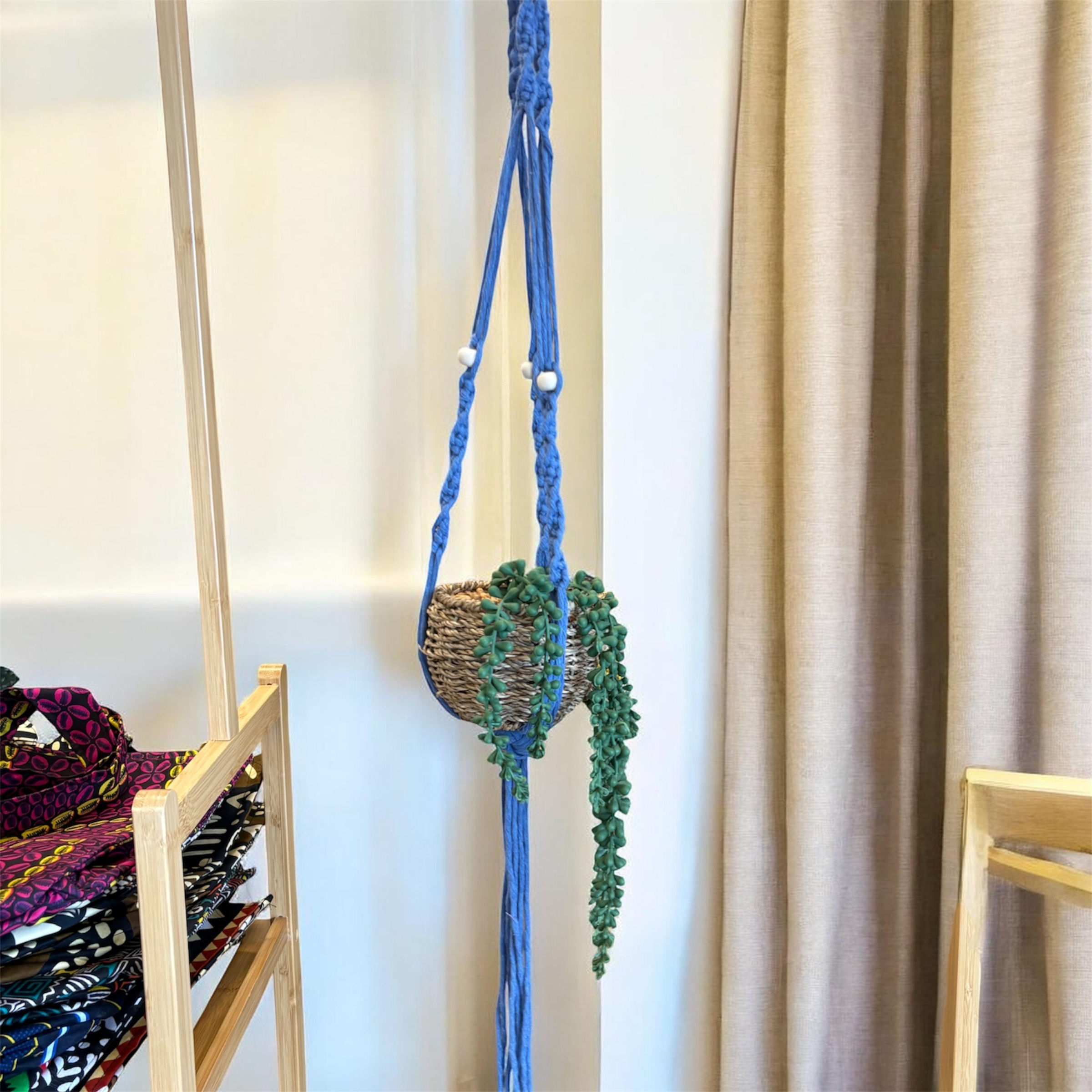 "Emma" - Plantenhanger - Blauw