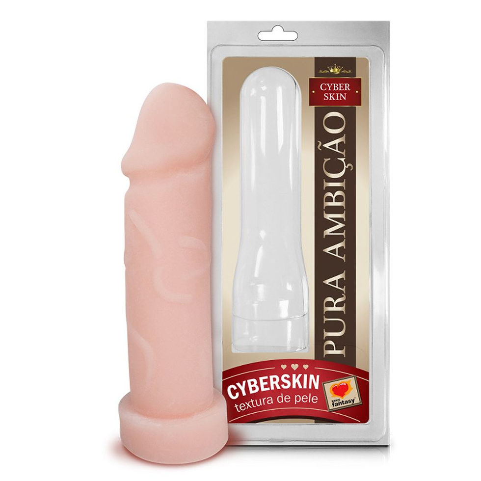 Capa Peniana Pele Em Cyberskin 20 X 5,5Cm Sexy Fantasy