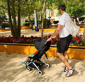 Cybex Orfeo stroller rental in Da Nang used for city walking and sightseeing