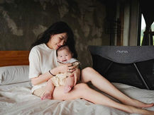     Baby sleeping safely indoors while traveling in hot and humid Vietnam climate. Guide to sleeping comfortably in Vietnam for children under 6 years old