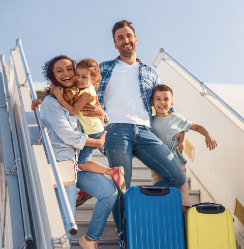 Parents planning Vietnam trip with baby reviewing travel insurance documents