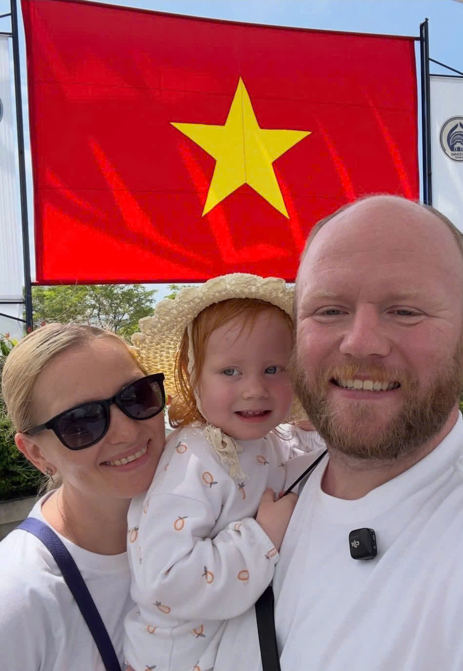 Family enjoying a fun holiday together with children in Ho Chi Minh City (Saigon)