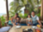 family with baby enjoying calm sunset beach at Phu Quoc resort Vietnam soft sand and gentle water