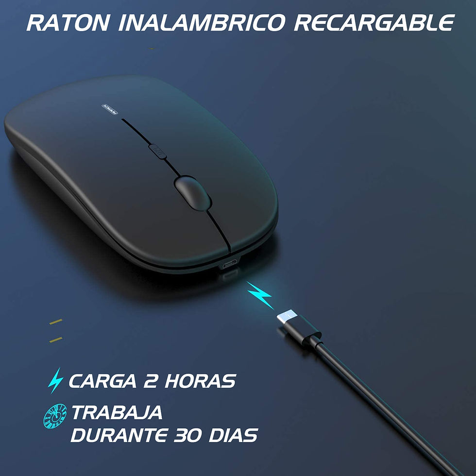Miniatura: MOUSE ULTRA DELGADO RECARGABLE/ CONEXION DUAL BLUETOOTH 5.0 O 2.4G /DPI VARIABLE