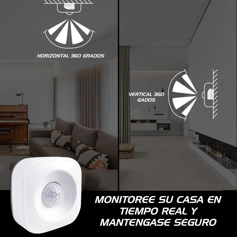 Miniatura: SENSOR INFRARROJO SMART /  SENSIBLE A 3-6 METROS / ANGULO DE VISION 360 GRADO