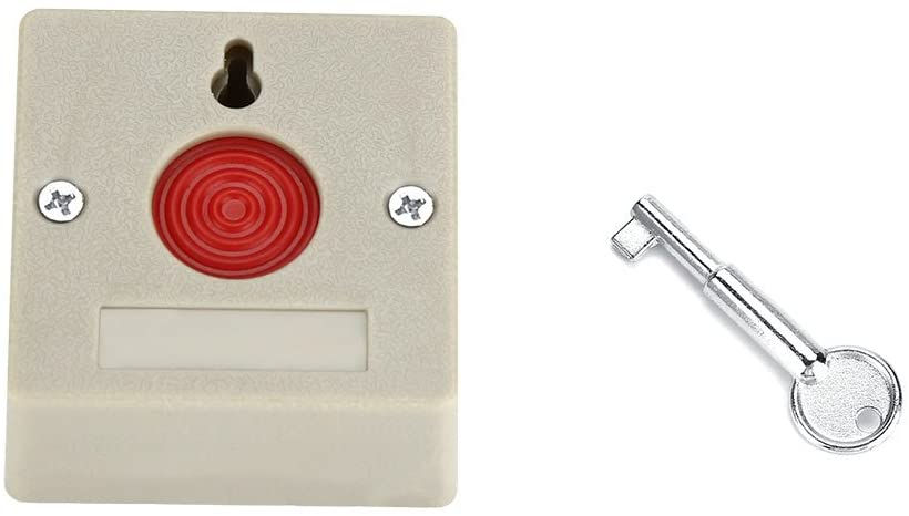 Miniatura: Pulsador de panico / ABS / Blanco / 54*54*32mm / Voltaje VDC 12-24 / 0.3A