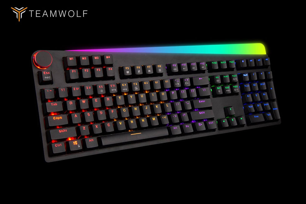 Miniatura: Teclado mecanico / modalidades de iluminacion RGB / 112 teclas / conexión USB