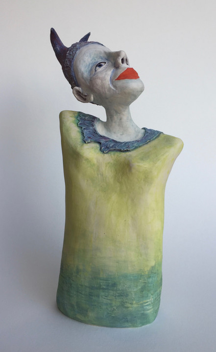 Woman in a Green Frock