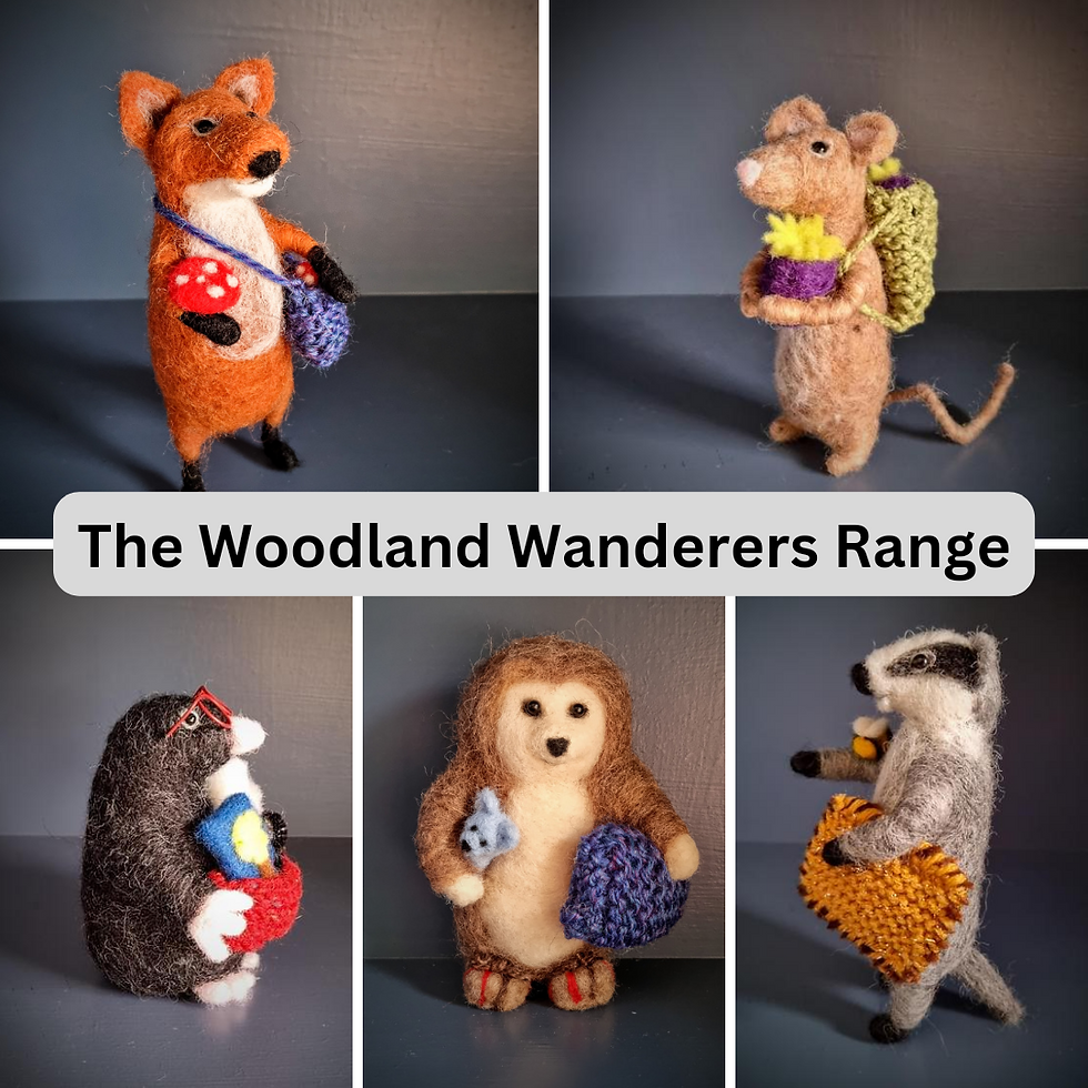 Thumbnail: Burrowing Brown Mouse, Needle Felted Mouse, Nature Gifts, Woodland Wanderers
