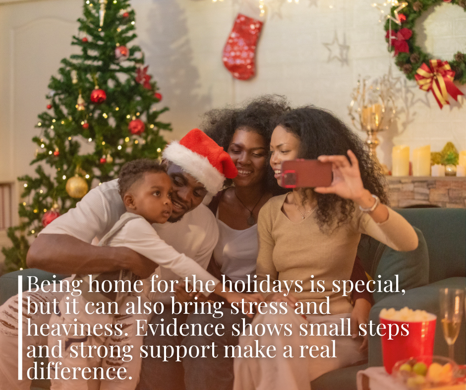 The holidays are not easy for everyone — and that’s okay. There are real ways to stay grounded and supported this season.
