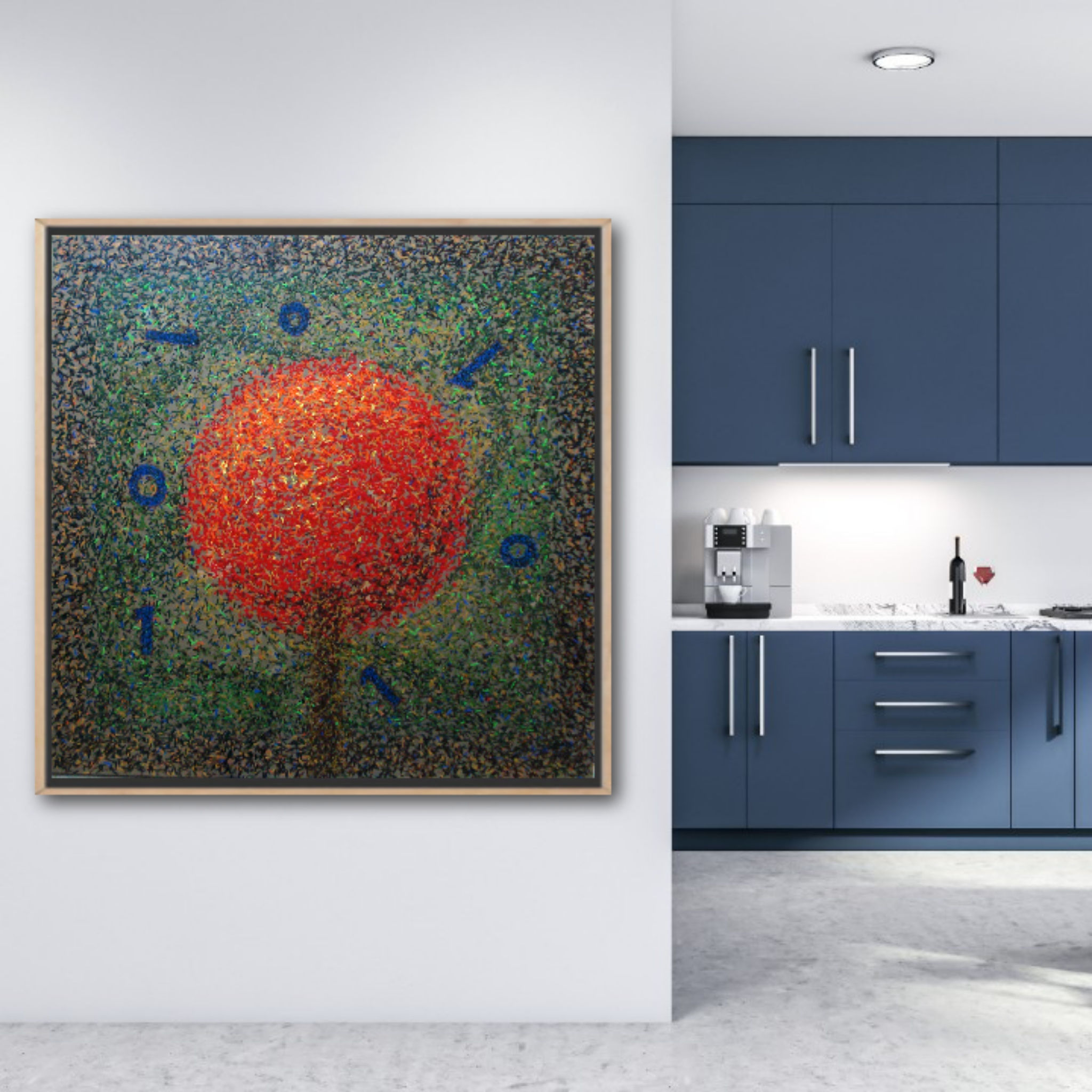 Digital Garden-I | 48x48 inch | Acrylic on Canvas