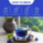 Thumbnail: Blue Butterfly Pea Flower Tea, 100g Caffine Free Add to teas & Cocktails