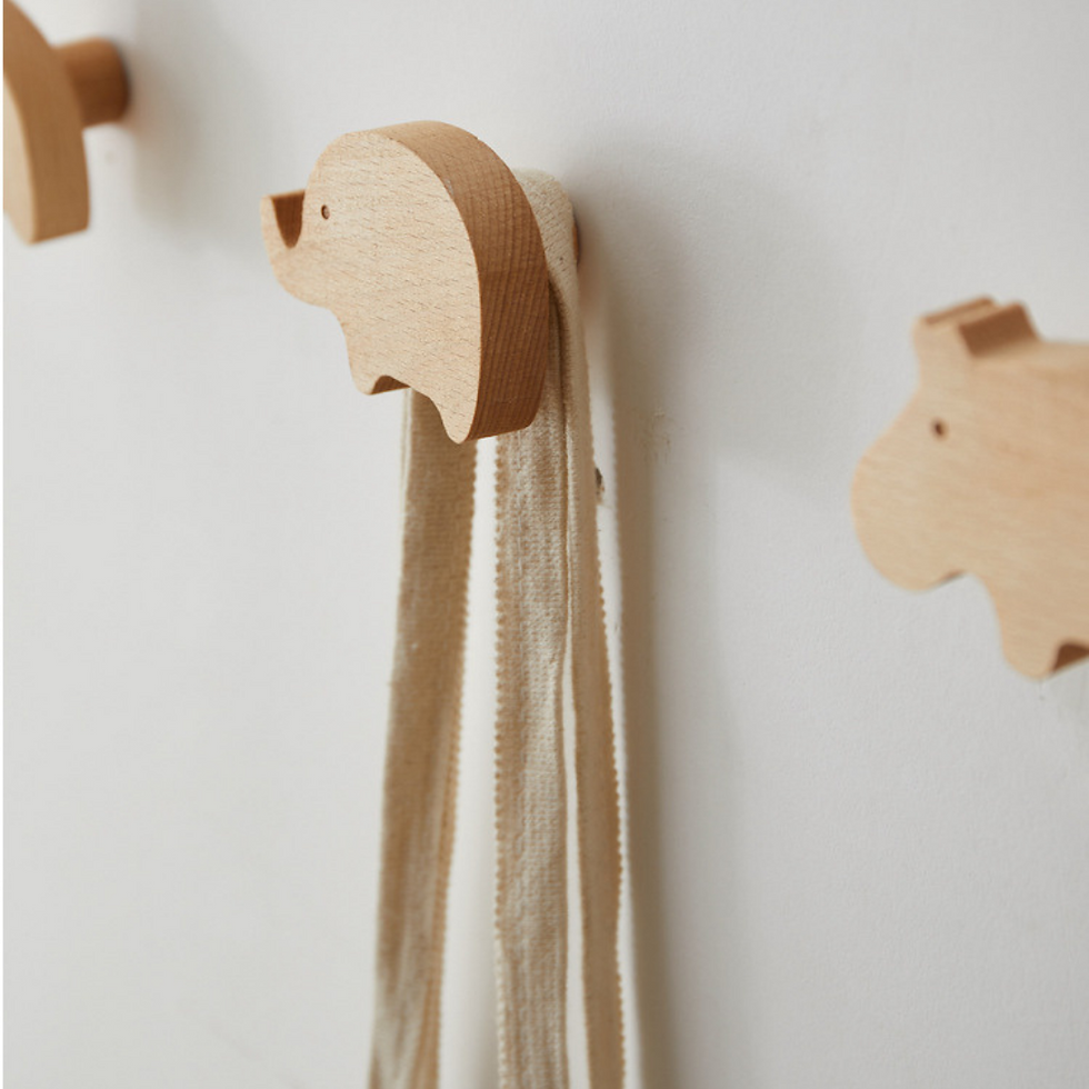 Thumbnail: Safari Animals | Wood Hook Set of 3