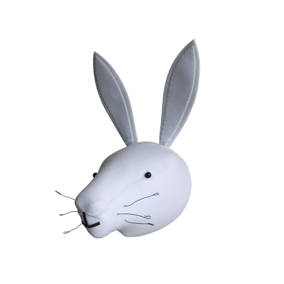 Thumbnail: Rabbit Wall Art | 3D Felt Hanging Head