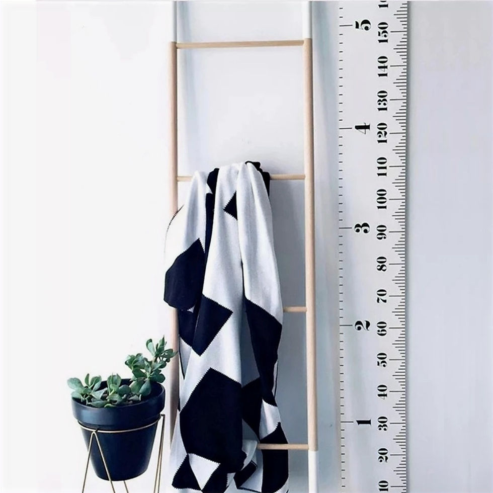 Thumbnail: Height Chart | Black and White Design