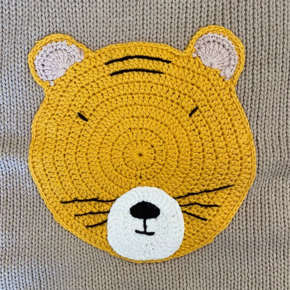 Thumbnail: Little Tiger | Crochet Cushion Cover