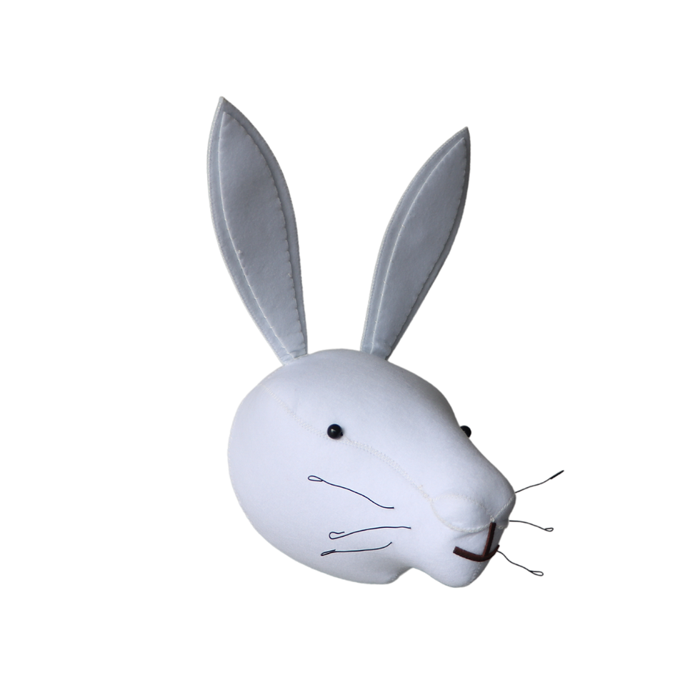 Thumbnail: Rabbit Wall Art | 3D Felt Hanging Head