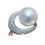 Miniaturbild: Lustre Arc — Crescent Halo South Sea Pearl Ring