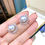 Thumbnail: 0.40 ct Diamond, AAAA 10-11 mm South Sea Pearl Earrings 18k Gold