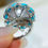 Miniatura: Caelmare — Ocean Bloom South Sea Pearl Turquoise Ring