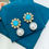 Miniaturbild: Caelmare — Transformable Turquoise Bloom 12–13mm South Sea Pearl Diamond Earring