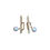 Miniaturbild: Petite Signature – 0.20ct Diamond 18K Gold Baby Akoya Pearl Earrings