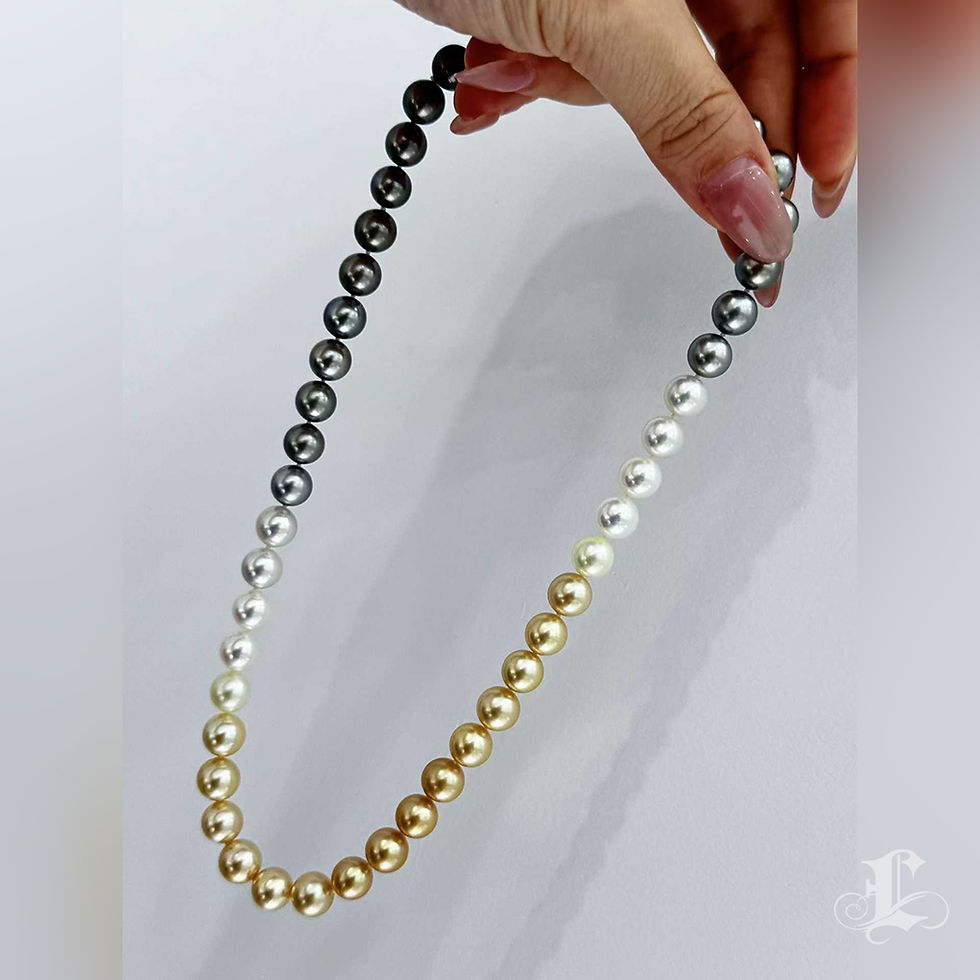 Thumbnail: Lustre Arc — PSL Certified Shikisai Aurora Symphony Ombre Necklace