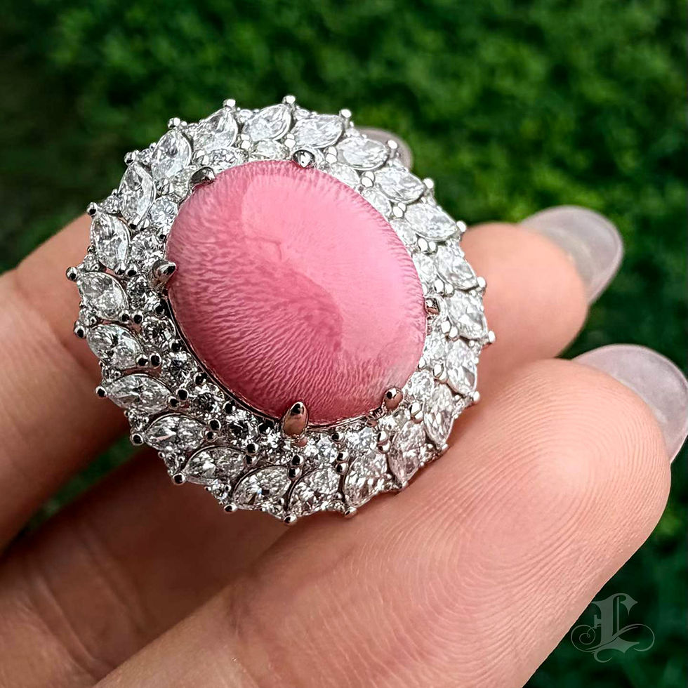 الصورة المصغرة: Conchéa — Flamingo Solaris Convertible Conch Pearl Jewel — 10.26 ct