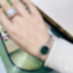 Thumbnail: Crown Radiance — Diamond Filigree South Sea Pearl Ring, 18k White Gold