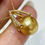 Miniature : Sculpted Geometry — Golden South Sea Pearl Diamond Pendant