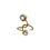 الصورة المصغرة: Petite Signature — Dual Akoya Pearl Open Ring in 18K Gold