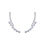 Miniaturbild: Lustre Arc – 0.26ct Diamond 18K White Gold Baby Akoya Pearl Earrings