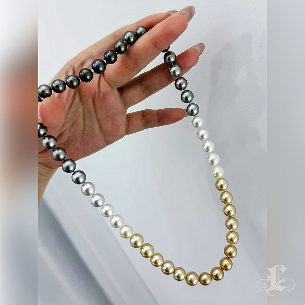 Thumbnail: Lustre Arc — PSL Certified Shikisai Aurora Symphony Ombre Necklace