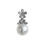 Miniatura: Vine Symphony — Diamond Blossom South Sea Pearl Pendant