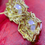 Miniatura: Crown Radiance — Multigem Diamond Aurora South Sea Pearl Earrings