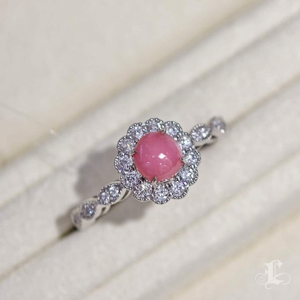 섬네일: Conchéa — Rosabella Conch Pearl Diamond Ring — 0.62 ct