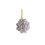 Thumbnail: Vine Symphony — Bloom Cluster Baby Akoya Pearl & Diamond Flower Pendant