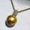 サムネイル： Crown Radiance — GIA Certified Golden South Sea Pearl Diamond Pendant