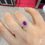 Miniatura: Énigma — GIA Certified 1.21ct Unheated Burmese Ruby and Diamond Platinum Ring