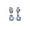 サムネイル： Crown Radiance — Aurora 14–15mm South Sea Pearl Diamond Leaf Earrings