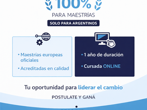 UNIR y la Fundación Internacional de Jóvenes Líderes anuncian beca del 100% para maestrías de prestigio europeo en Argentina