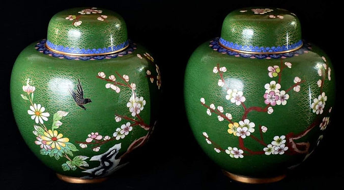 Two Cloisonne Jars
