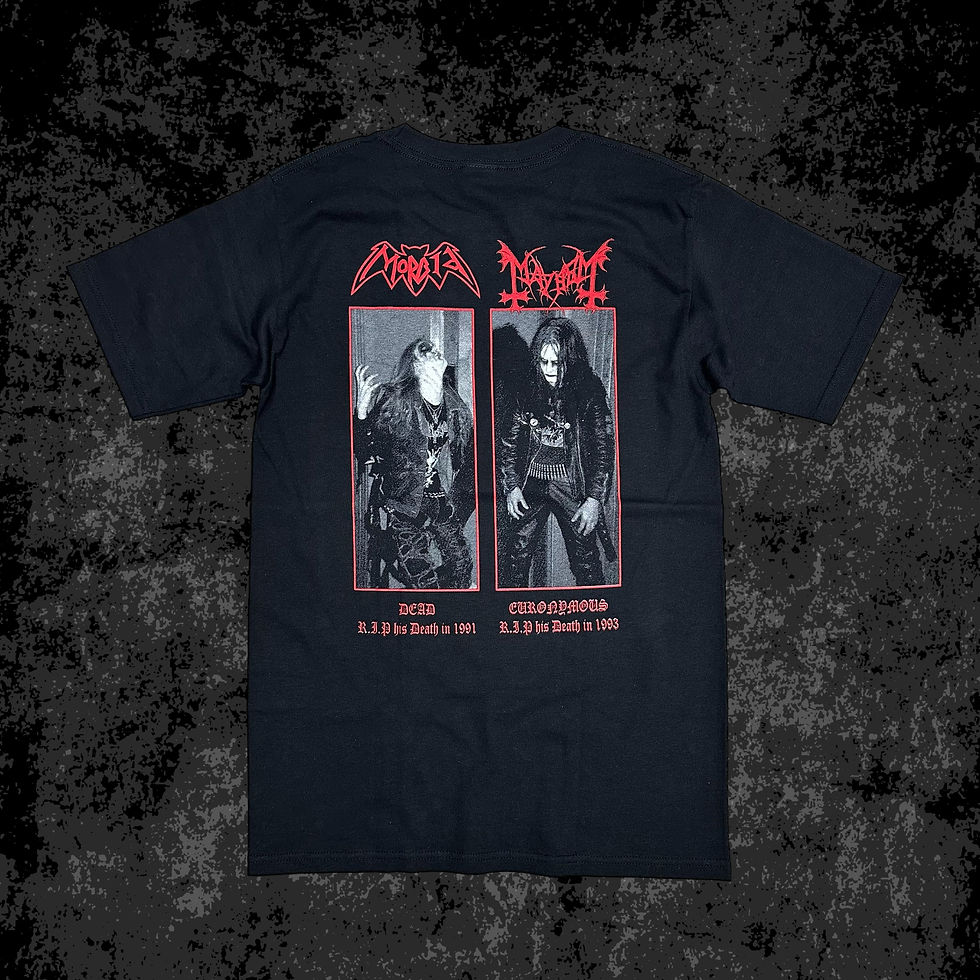 mayhem × morbid tシャツ　the black emperors Morbid Mayhem Shirt Tribute To The Black Emperors - TokoPyramid