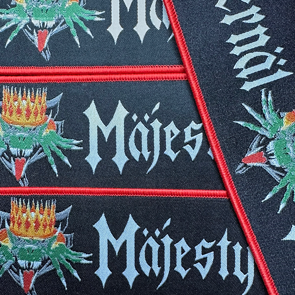 Thumbnail: Infernal Majesty “None Shall Defy” Strip Woven Patch