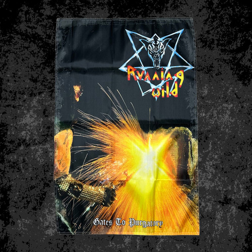 Running Wild “Gates To Purgatory” Banner | Black Zone