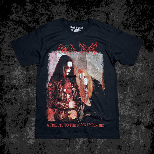 mayhem × morbid tシャツ　the black emperors Morbid Mayhem Shirt Tribute To The Black Emperors - TokoPyramid