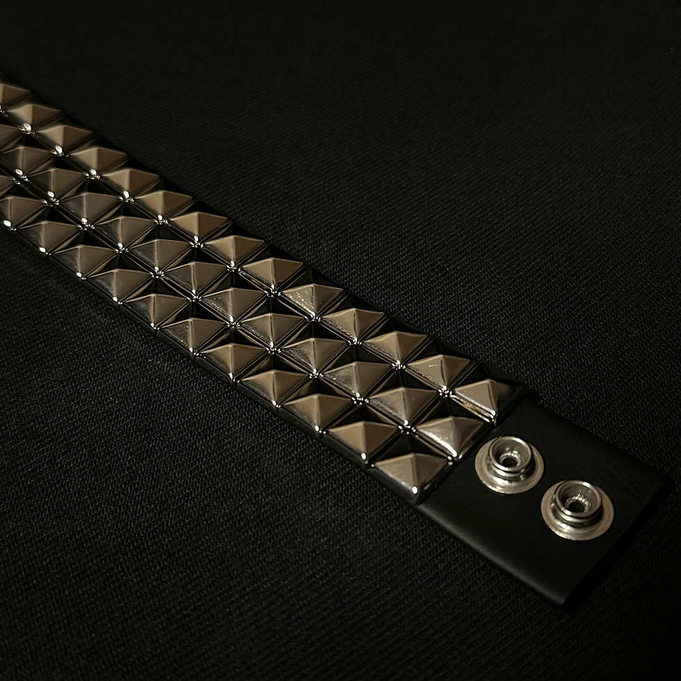 Thumbnail: 3 Row Square Studded Cuff