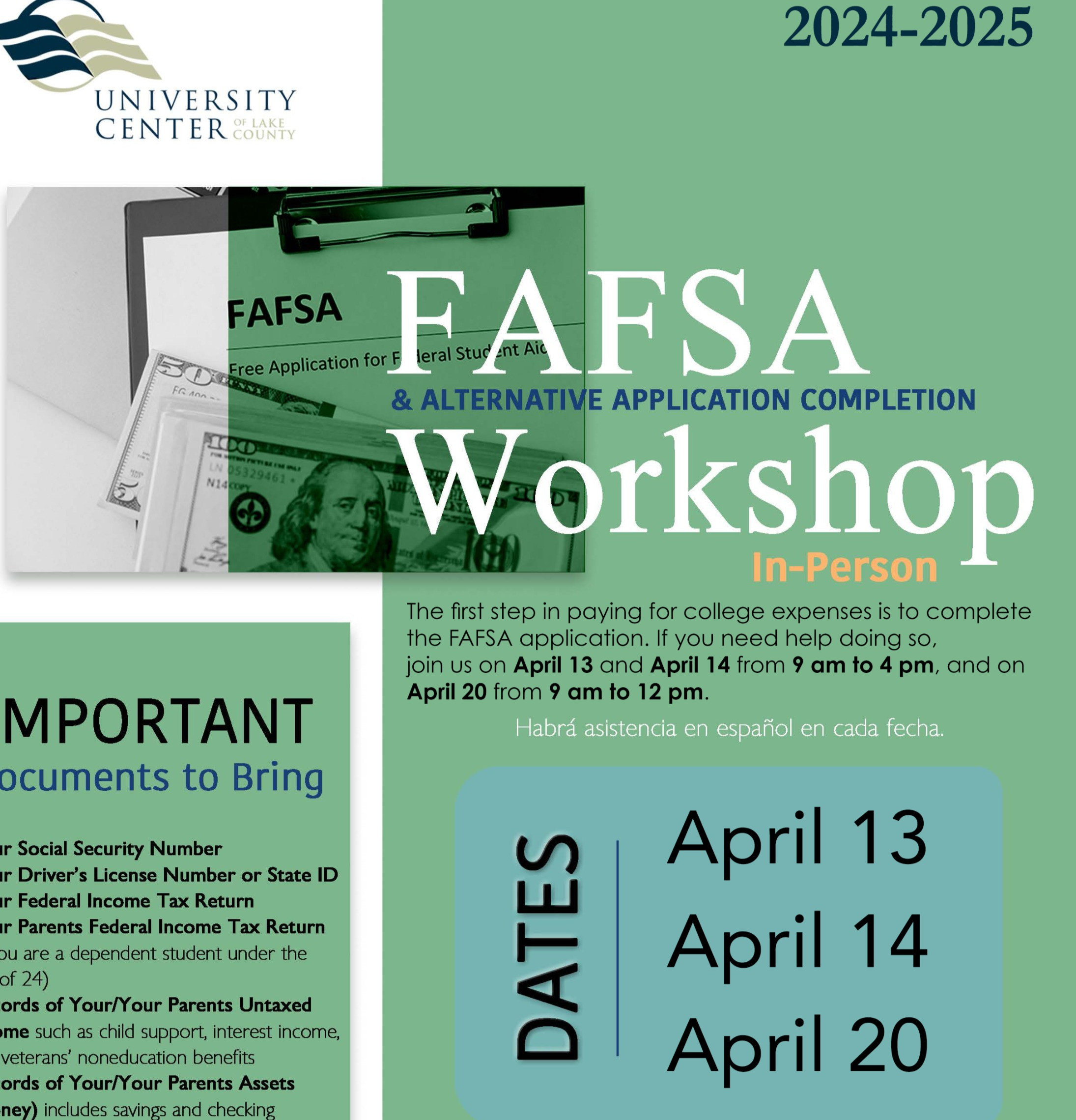 2024 2025 Fafsa Completion Workshop Ucenter Org 2024 2025 Fafsa Completion Workshop Ucenter Org