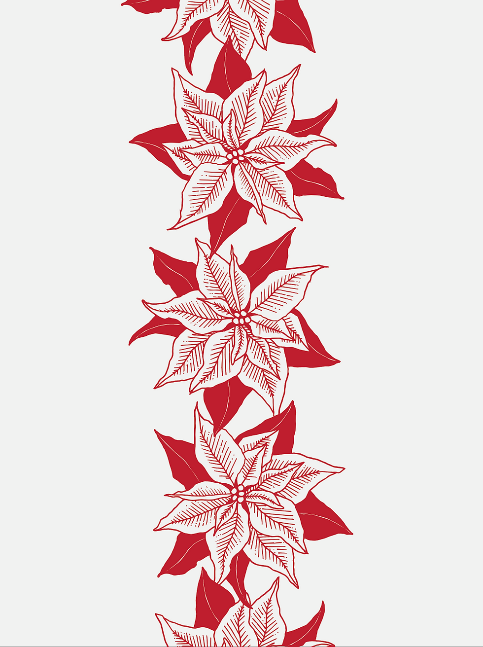 Poinsettia Tea Towel