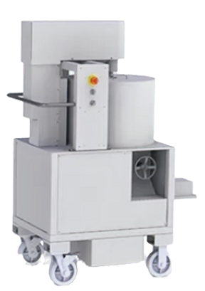 Putty Latex Paint Spraying Robot Side behind view